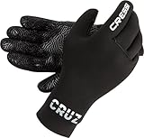 Cressi Cruz Gloves 3mm - Neopren Tauchhandschuhe Schwarz 3mm Anti Slip Palm System, L/4, Erwachsene Unisex