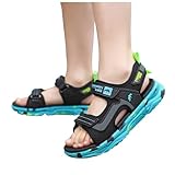 Sandalen Jungen 39, Sandalen für Jungen rutschfeste Wassersandalen Breite Füße Trekkingsandalen Kindersandalen Outdoorschuhe Peeptoes Sommer Sommerschuhe Sandaletten Barfußschuhe, Grün, 32