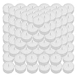 Duftfreie weiße, runde Nacht-, längere Brenndauer, Teelicht für Abendessen, Partys und saisonale und festliche Feiern