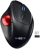 Mod-It Mouse: Kabellose Funk-Trackball-Maus mit 7 Tasten & Scrollrad, 1.600 DPI (PC Maus, Optische Funkmaus, Computer)