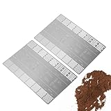Kaffee Mahlgrad Vergleichstool | 2 Stücke Pulverkonsistenz Referenzkarte | Vergleichslineal Für Mahlgrad Kaffee Messanleitung Für Alle Anfänger Brühprozess Küche Zuhause Café