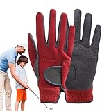 Winter-Golfhandschuhe – Golfhandschuhe aus Polyester-Mikrofaser für kaltes Wetter | verschleißfeste Golfhandschuhe bei kaltem Wetter | rutschfeste Golfhandschuhe mit hoher Elastizität für Männer