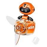 Auto-Duft-Diffusor, Cartoon-Roboter-Pilot-Parfüm, Auto-Entlüftungs-Conditioner-Clip-Parfüm-Dekoration, niedlicher automatischer rotierender Diffusor für die meisten Fahrzeuge