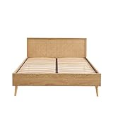 BAÏTA Doppelbett INES Rattan 140 x 190 cm Lattenrost inkl