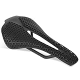 3D Gedruckter Fahrradsattel aus Vollcarbon, 250x143mm Cloud Comfort Fahrrad Sattel mit Nanoporöser Wabenstruktur, Ergonomischer Fahrradsattel für Herren & Damen Bequem für Rennrad und MTB