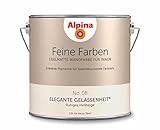 Alpina Feine Farben – No. 08 Elegante Gelassenheit® – edelmatte Innenfarbe - Wandfarben für einzigartige Farbwirkungen und Raumstimmungen – Ruhiges Hellbeige – 2,5 Liter