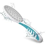 FVION Hornhautraspel Fußfeile, Hornhautfeile Doppelseitig Grob aus Edelstahl, Laser Fußraspel Hornhautentferner für Pediküre und Fußpflege mit Ergonomischem Griff