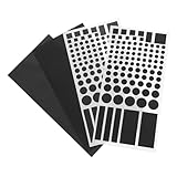 SAFIGLE LED Lichtblocker Aufkleber Dimmbar aus PVC 4 Stück Lichtfilter für LED Leuchten Universell Kompatibel für Router Uhren und Deckenlampen Lichtintensität Regelbar Energiesparend