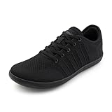 Hitmars Barfußschuhe Herren Damen Barfussschuhe Zehenschuhe Barfuss Schuhe Unisex Fitnessschuhe Traillaufschuhe Trail Running Wanderschuhe Laufschuhe Schwarz 2 Größe 47
