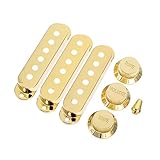GOOHOCHY 7 Stück Pickup-kappe Wählen Gitarrenzubehör Humbucker-protektoren Praktischer Plektrumschutz Pickup-abdeckungen Nützliche Tonabnehmerabdeckungen Für Gitarre Golden Plastik
