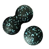 Calayu Selbstmassageball, Erdnuss Massageball Faszienball-Set Lacrosse-Ball Muskelrolle für Wirbelsäule, Faszie, Hals, Akupressur Plantarfasziitis Reflexzonenmassage