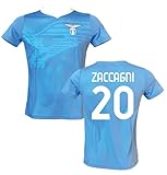 Generico Fußballtrikot S. S. Lazio Zaccagni 20 Saison 2023/2024, lizenzierte Replika, Größen für Erwachsene und Kinder, blau, 128