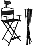 Tresice France Schminkstuhl aus Aluminium mit klappbarer Kopfstütze