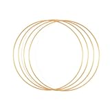 Vaessen Creative Metallringe Ø30cm, Gold 4Stücks