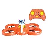 Lexibook, RC Drone Disney Stitch, beleuchtete 3D-Figur, innovative Gestensteuerung, doppelte Geschwindigkeit und Loopings, wiederaufladbarer Akku inklusive, UFO1D