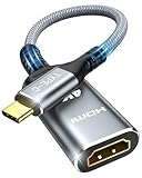 Highwings USB C HDMI Adapter 4K@60Hz, USB Type-C auf HDMI Adapter [Thunderbolt 3/4] Kompatibel für iPhone 16/15 Pro/Max, für MacBook Pro/Air, für iPad Pro/Air, für Surface Book 2, für Galaxy usw.
