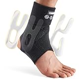 CAMBIVO Sprunggelenkbandage, Knöchelbandage mit Seitenstabilisator, Einstellbar Sprunggelenk Bandage Fußgelenk, Orthese Sprunggelenk für Verstauchungen, Plantarfasziitis, Fußbandage für Sport Alltag