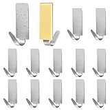 Faburo Klebehaken Set, 12 Stück Haken Selbstklebend, Klebehaken Extra Stark für Wand, Klein Selbstklebende Haken für Badezimmer Wohnzimmer Toilette Büro, Schlüsselhaken Handtuchhaken Ohne Bohren