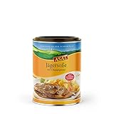 Asal Jägersauce 500 g für 5,0 Liter - die leckere Sauce mit Champignons für Schnitzel, Braten und Co., ohne zugesetztes Palmfett-/öl, vielseitig einsetzbar, auch als Suppe verwendbar