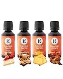 Flavour Drops, Kalorienfakten, 4x30ml, Flavour frei wählbar. Geschmackstropfen, Kalorienfrei, zum Süßen von Speisen u. Getränke. (Cheesecake, Cookie Dough, Butterkeks, Caramel-Toffee)