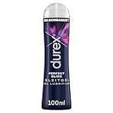 Durex Perfect Glide Gleitgel – Silikonbasiertes Gleitmittel für besonders lange Gleitfähigkeit, geeignet für Analverkehr – 100 ml