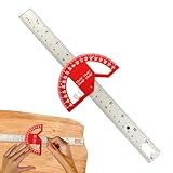 Winkelmesser - Multifunktionales Messwerkzeug,Winkellineal Für Holzbearbeitung - Für Markierungsarbeiten Von Zimmerleuten Architekten Ingenieuren Und Schule