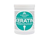 KJMN Keratin Regenerierende Haarmaske mit Keratin und Milchprotein für trockenes, geschädigtes und chemisch behandeltes Haar, 1000 ml