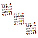 MUSISALY 75 Stück 75 teiliges Dart Tail mit dekorativen Mustern Austauschbare Flights für Soft Dartpfeile Glatte Flugeigenschaften Tragbare Dart Flügel für präzise Würfe und individuelles