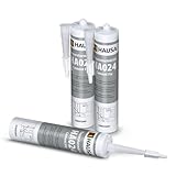 HAUSA Reparatur-Mörtel Cement Fix HA024 3x 310ml zementgrau gebrauchsfertiger Fugenmörtel zum Verfugen Füllen Ausbessern von Fugen Brüchen Rissen, Express Zement für Innen & Außen, Dichtmasse