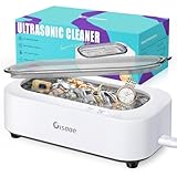 Gisaae Ultraschallreinigungsgerät 48000Hz Brillenreinigungsgerät Mit 2 Modi Tragbar Ultraschallgerät 350ml Ultraschallreiniger für Zahnersatz Münzen Schmuckreiniger Ultraschall Ultrasonic Cleaner