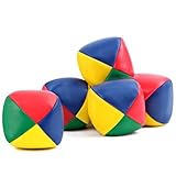 MINISOISO 6 Stück Jonglierbälle Set Jonglierbälle Kinder, Jonglieren Bälle, Ballwurfball Spiele Zirkus Clown Farbige Jonglierbälle Spielbälle Interaktives für Erwachsene Kinder Anfänger