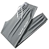 Herren-Regenhose, winddicht, leicht, Outdoor-Regenhose für Angeln, Arbeit, Wandern, grau, 3XL