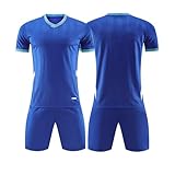 Generisch Fußball Trikot, Personalisierte Fussball Set Kinder Jungs Herren Mit Eigenem Namen Nummer Logo Trikot Personalisiert Shorts Set 2024 (One Size, E-2)