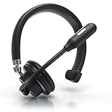 CSL - PC Headset Bluetooth - Kopfhörer mit Mikrofon - Wireless Kabellos - Noise Cancelling - Lange Akkulaufzeit - für Call-Center, Zoom, Teams, Skype