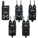 Steinn Elektronische Funk Bissanzeiger Set mit LED für Karpfenangeln (steinn004)