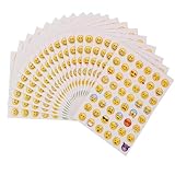 LEOEASIY 36 PCS Emoji Sticker,Smiley Aufkleber,Sticker Smiley,Aufkleber Smiley Klein,Smiley Sticker Klein,Stempel Smiley,Lustige Sticker,Meme Sticker,für Handy,Laptop,Sammelalbum,Notebook Dekoration