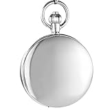 OGLE Klassischer Spiegel Kette Schwarz Fob Selbstaufziehende Automatische Skelett Mechanische wasserdichte Taschenuhr