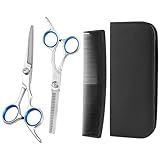 DKDDSSS Friseurschere Haarschere, Haarschneideschere Profi Set 6.0Zoll, Geeignet für Zuhause, Haarschere Professionelle Friseurschere, Schere Haare Schneiden Frisörenschere für Friseursalon Friseur