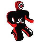 bestzo MMA Jiu Jitsu Judo Boxsack Grappling Dummy – Sitzposition, Synthetic Leather Black