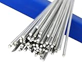 Low-Carbon-Stahl-Schweißelektroden, Schweißdrähte Aluminium-Fülldraht Schweißen Niedrigtemperatur Einfache Schweißstäbe Einfach for Schweißen Löten Kein Lötpulver erforderlich(10pcs 1.6mmx500mm)