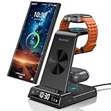 Wireless Charger für Samsung Ladestation für Galaxy S24 Ultra, Induktive Ladestation für Samsung Galaxy Watch Ultra/7/6, Kabelloses Ladegerät für Galaxy S23 Z Flip 6 Fold 6, Galaxy Buds 3 Pro