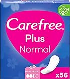 Carefree Plus Normal Ohne Duft 56 Stk., Slipeinlage für Komfort, Trockenheit und langanhaltendes Frischegefühl, super saugstark und extra Schutz, mit 100 Prozent Geruchsneutralisierung