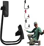 Kniescheibe für Gartenarbeit, Kniegerät für Maurer, ergonomisches Kniewerkzeug und Gurt, Knöchelstützwerkzeug. Tragbares, arbeitssparendes Werkzeug für Bauernhofarbeit, Edelstahl, verstellbar