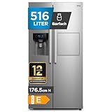 Midea KS-EIX 6.23 Side-by-Side Kühl-gefrierkombination/178,8 cm hoch/No Frost/Inverter Compressor/mit Barfach/Wasser-/Eisspender mit Festwasseranschluss/Twin Control