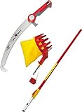 Wolf-Garten Set Profi-Astsäge+Obstpflücker+Alu-Stiel PCS PRO370/ZM-V4/RG-M NEU2018, Rot, 9x17,5x220 cm, 71BCJ002650