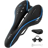 OUXI Fahrradsattel, Gel Fahrrad Sattel Bequemer Hohl Ergonomisch Fahrradsitz Tourensattel Geeignet für Herren Damen MTB Rennrad Mountainbike Heimtrainer City Dirt E Bike (Blau)