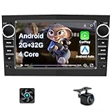 Kovanda 7' Android Autoradio mit GPS Für Opel Astra H Corsa D Corsa C Vectra Zafira Meriva Bluetooth WiFi CarPlay Android Auto Lenkradsteuerung DSP NAVI 4-Kern 2+32GB (Schwarz)