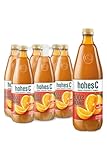 hohes C Orange mit Fruchtfleisch (6 x 1l), 100% Saft, Orangensaft, Vitamin C, ohne Zuckerzusatz laut Gesetz, vegan, mit recyceltem PET