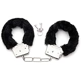 EIHI 1 Pièce Menottes sexy érotique, Menottes sex lit, Menottes métal adulte, Accessoire adulte couple, Noir