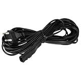 vhbw Stromkabel kompatibel mit Vorwerk Kobold 200 Staubsauger - 10 m Kabel, Anschlusskabel